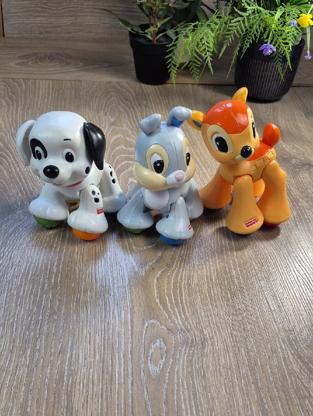 Fisher-Price Disney Baby Animals 101 Dalmation Bambi Thumper Toys